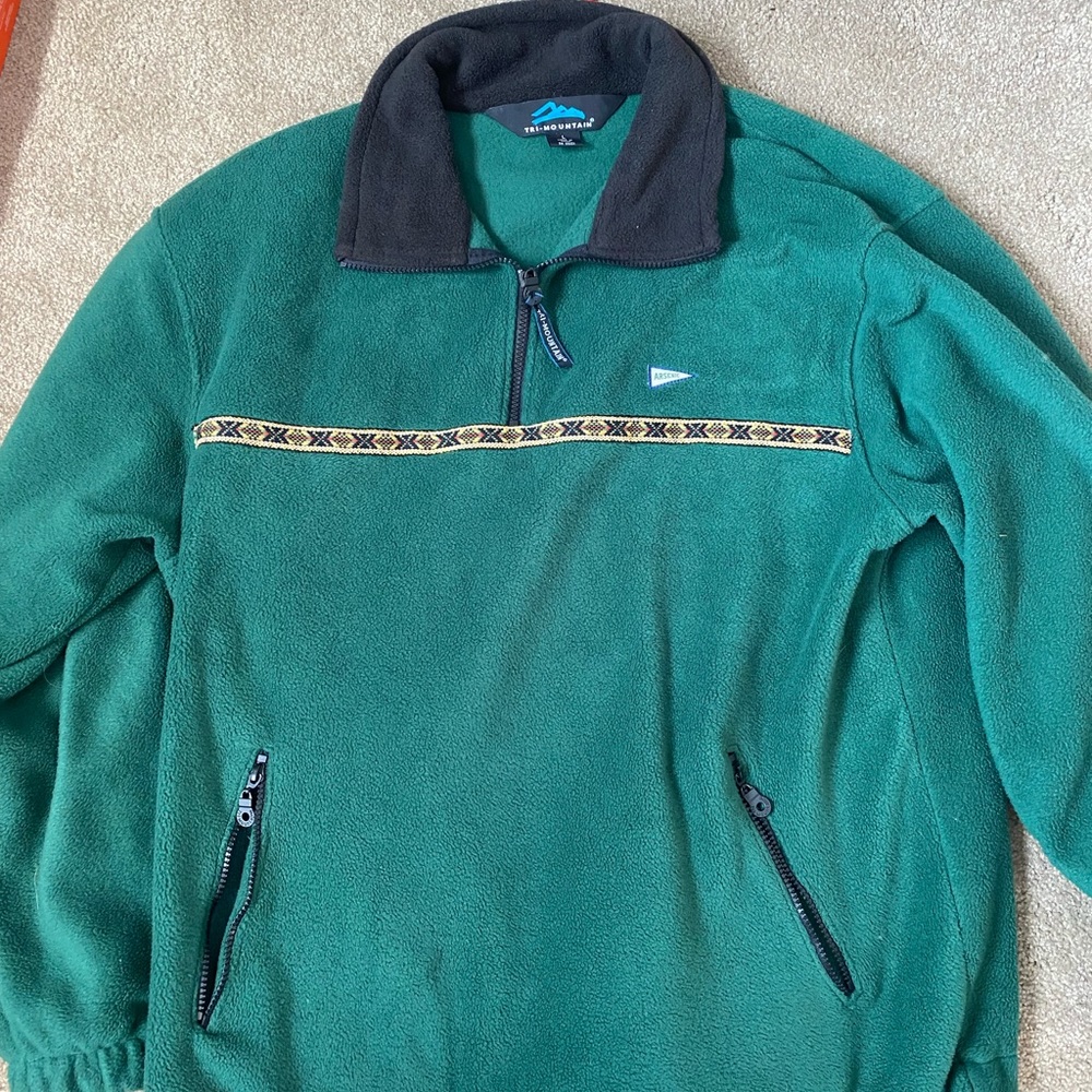 Arsenic Anywhere Emerald Green  Adventure Quarter-Zip